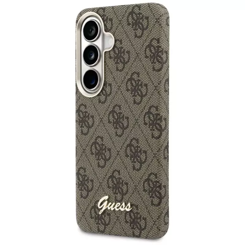 Guess 4G Script MagSafe ümbris Samsung Galaxy S26 jaoks (pruun)