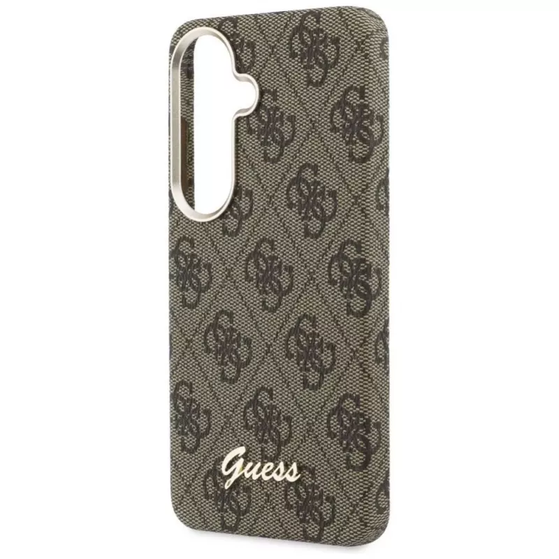 Guess 4G Script MagSafe ümbris Samsung Galaxy S26 jaoks (pruun)