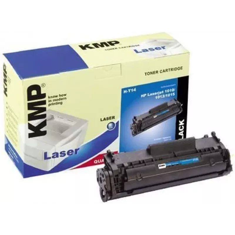 KMP LaserPrint Must Ühilduv Toonerikassett (Alternatiiv HP Q2612A-le) HP LaserJet 1010, 1012, 1015, 1018, 1020, 1022, 3015, 3020, 3030, 3050, 3052, 3055 jaoks