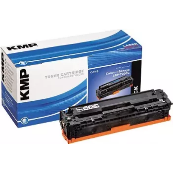 KMP C-T19 Ühilduv toonerikassett (asendab Canon 718) - Must - 3400 lehekülge - Canon Color Imageclass LBP-7660, MF-8380, I-Sensys LBP-7200C, 7200CDN, 7200CN, MF-8330CDN, 8350CDN jaoks