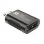 GoodConnections USB 3.2 Gen 1 / USB 3.0 Adapter USB-C Isane USB-A Emane, Tsingitud Metallkorpus, Antratsiit, 3-Pakk