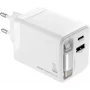 TROIKA POWER PULL 35 Autolaadija 35W USB-C PD & USB-A QC 3.0 Valge (CHA35/WH)