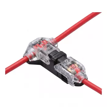 Synergy 21 LED FLEX Strip Easy Connect T-kujuline ühendaja 1 reale, punane