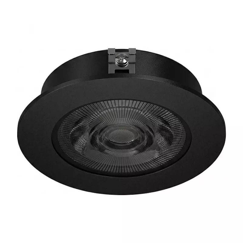 SYNERGY21 LED Recessed Ceiling Spotlight Helios Black Round Neutral White