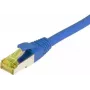 SYNERGY21 Patch-kaabel RJ45, CAT6A 500MHz, 15m, sinine, S/FTP, TPE/LSZH (Ultraflex), AWG26, Cat.7 toorkaabliga
