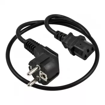 SYNERGY21 toitejuhe 230V Schuko CEE7 pistikuga IEC C13 pistikupesa, 1,8 m, must (S218200)