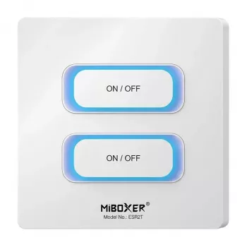 Miboxer Synergy 21 LED Remote Control 2-Gang Panel 2.4GHz Motion Sensor + Dimmer