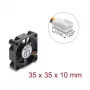 Delock Axial Fan 5 V DC, 35 x 35 x 10 mm Must