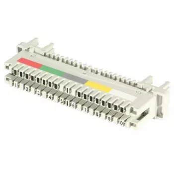 EFB Elektronik LSA Ühendusplokk 2/10 kuni 10DA ümara varda kinnituseks, ilma värvikoodita