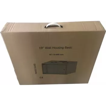 EFB Elektronik 19 inch 15U seinakapp võrguseadmetele Basic, sügavus 600 mm, ühesektsiooniline, lamepakend, RAL 9010 (puhas valge)