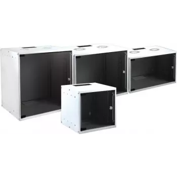 EFB Elektronik 19 inch 15U seinakapp võrguseadmetele Basic, sügavus 600 mm, ühesektsiooniline, lamepakend, RAL 9010 (puhas valge)