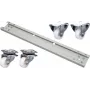 EFB Elektronik PRO-ROL028.GR Rattakomplekt 600 kg 800 mm kapi jaoks, hall RAL 7035 (4 tk)