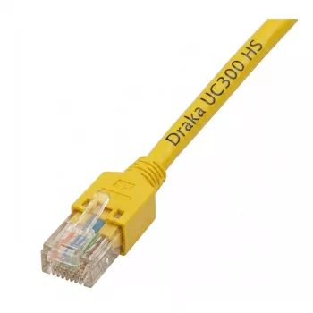 EFB-Elektronik RJ45 Patch-kaabel Cat.5e SF/UTP LSZH Draka UC300 TM11 Kollane 0,15 m