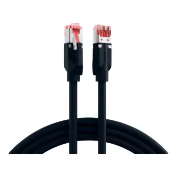 EFB RJ45 Patch Cable Cat.6A S/FTP LSZH Dätwyler 7702 TM21 Black 0.15m