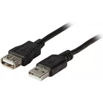 EFB-Elektronik USB 2.0 pikenduskaabel A-A isane-emane 0,5 m must Classic