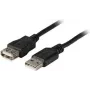 EFB-Elektronik USB 2.0 pikenduskaabel A-A isane-emane 0,5 m must Classic