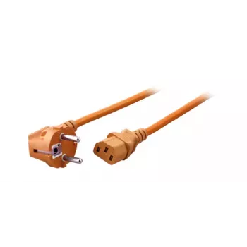 EFB Elektronik Toitekaabel CEE 7/7 Schuko 90° kuni IEC C13 180°, Oranž, 1,8 m, 3 x 0,75 mm²
