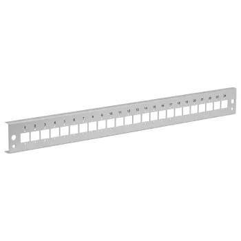 EFB Esipaneel 24xE2000 Duplex, E2000 Compact (RDM) Sirge Versioon, Helehall (RAL 7035), 1U 19 inch Rack Mount