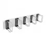 EFB 19 inch 2U kaablihalduspaneel 5 x topeltmetallklambriga 75 mm, helehall (RAL 7035)