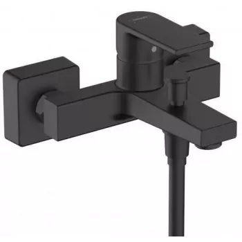 HG VERNIS SHAPE Exposed Bath Mixer Matt Black