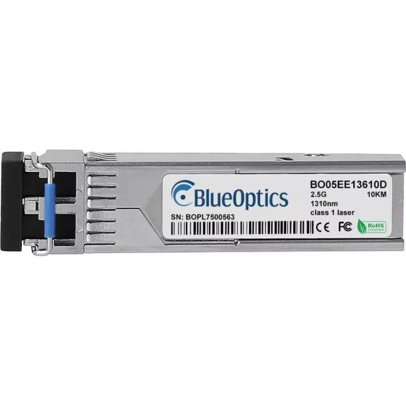 BlueOptics Hirschmann 942163-001 BO05EE13610D SFP Transceiver, 2.5GBASE-LH, Singlemode Fiber, 1310nm, 10km, LC-Duplex, DDM, 0°C/+70°C