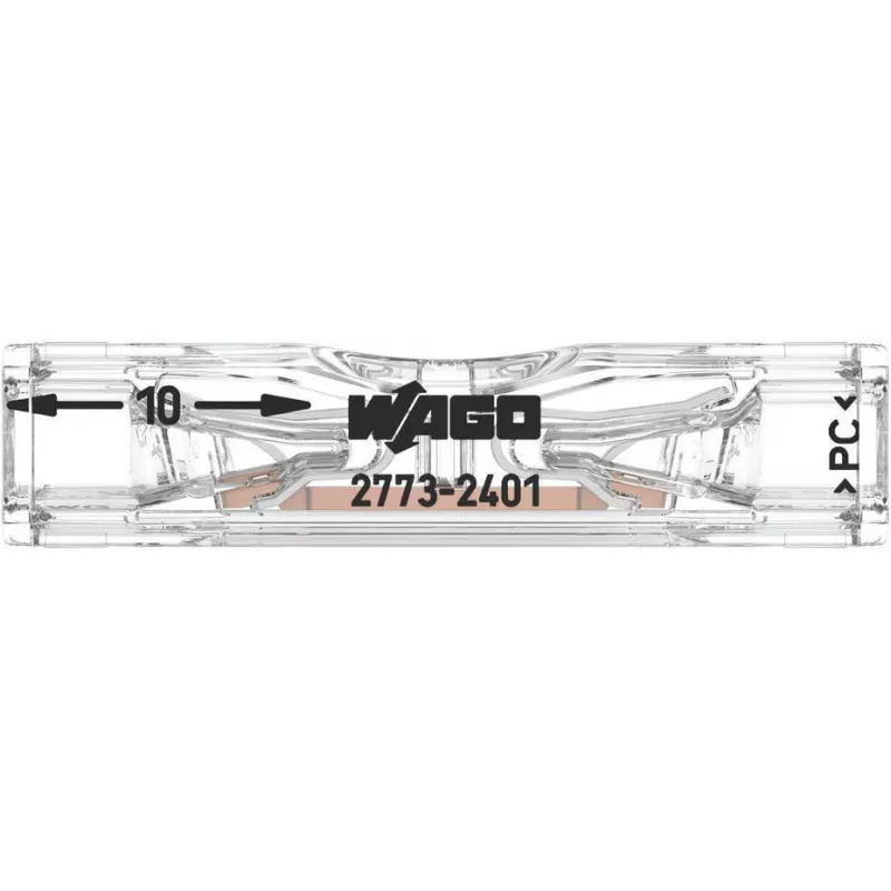 WAGO läbivühendus 2773-2401, Push-in, max 4 mm², 2 juhti