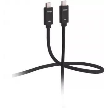 ShiverPeaks Flexline FL31-77155 Thunderbolt 4 kaabel - USB-C isane USB-C isane - 1,5 m - must - kullatud - 40 Gbit/s