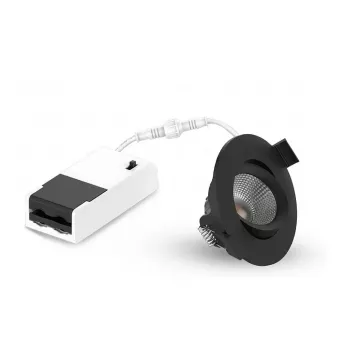 LEUCHTEK GMBH SPR-6W-XWB LED süvistatav prožektor, IP44, alumiinium, pööratav, valitav valguse värvus (3000K/4000K/6000K), 6W