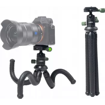 C-ROPE Creatorpod Paindlik Kolmjalg 360° Kupeaga 30cm Must (CRP-CPD-BLK)