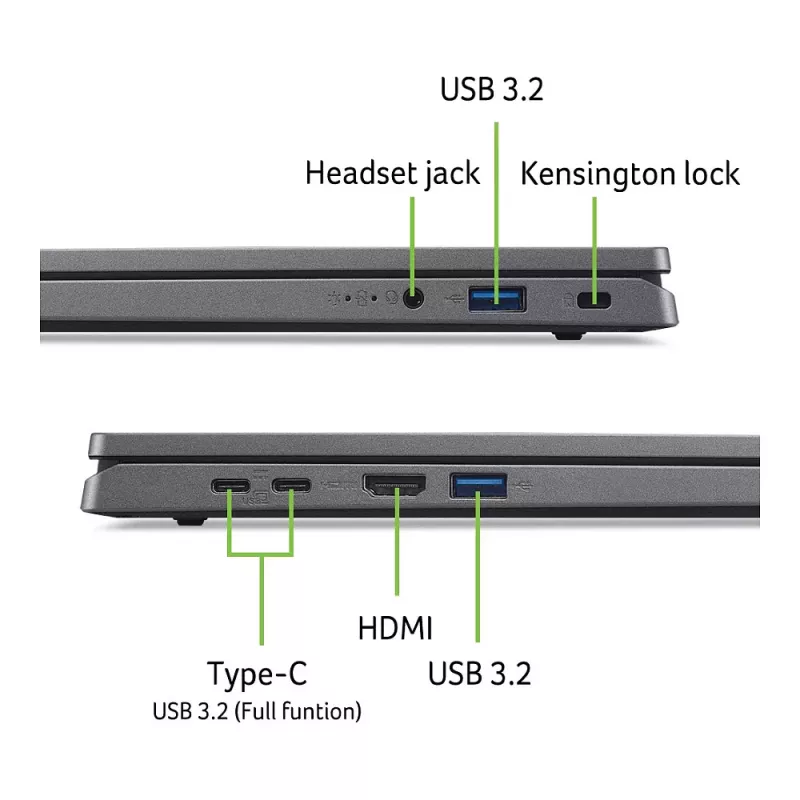 Acer Aspire Go 17 AG17-31P-36S2 Intel Core 3 N355 16GB 512GB SSD Windows 11 Home 17.3 inch Full HD IPS sülearvuti - Pure Silver