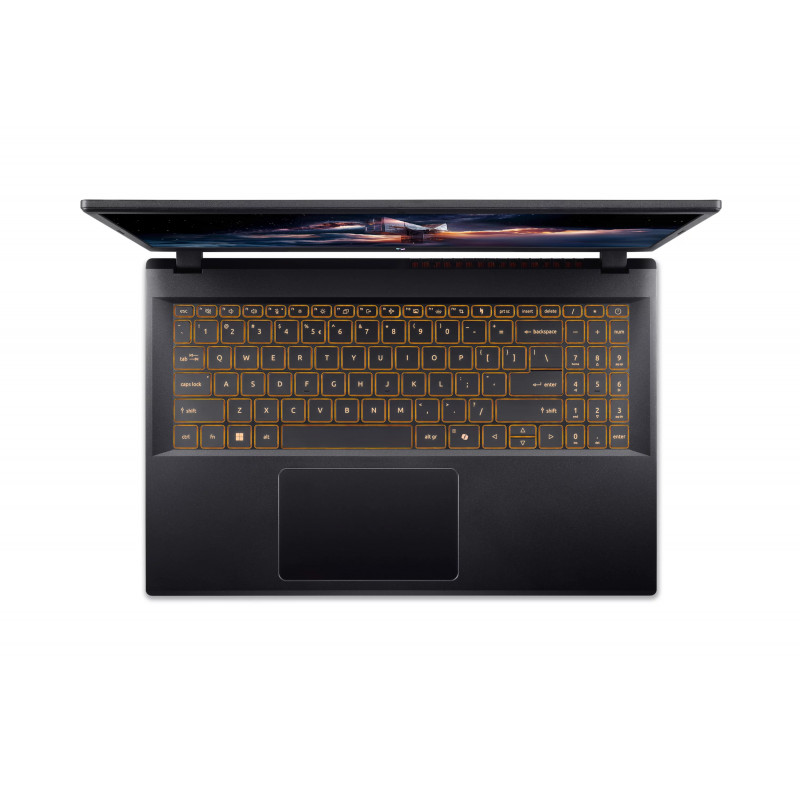 Acer Nitro V 15 AI mängusülearvuti - AMD Ryzen 7 7445HS, 15.6 inch Full HD 144Hz, 16GB DDR5, 512GB SSD, NVIDIA GeForce RTX 3050, Windows 11 Home, Obsidian Black