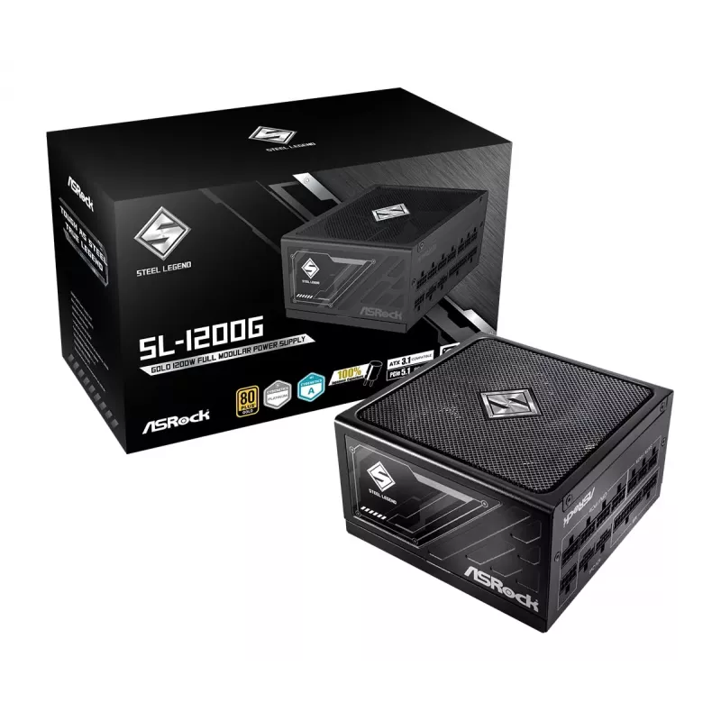 ASRock Steel Legend SL-1200P 1200W ATX 80+ Platinum Fully Modular Power Supply