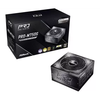 ASRock PRO-M750G 750W 80 PLUS Gold Täielikult Modulaarne ATX Toiteplokk