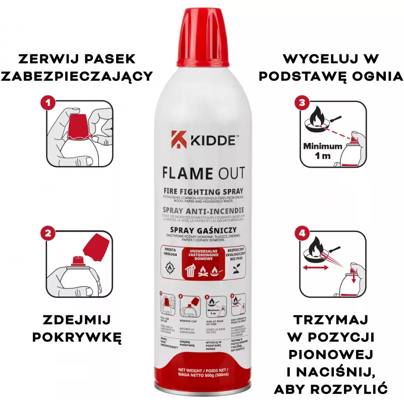 Kidde KFS-500 Flame Out tulekustutuspihusti 500 ml