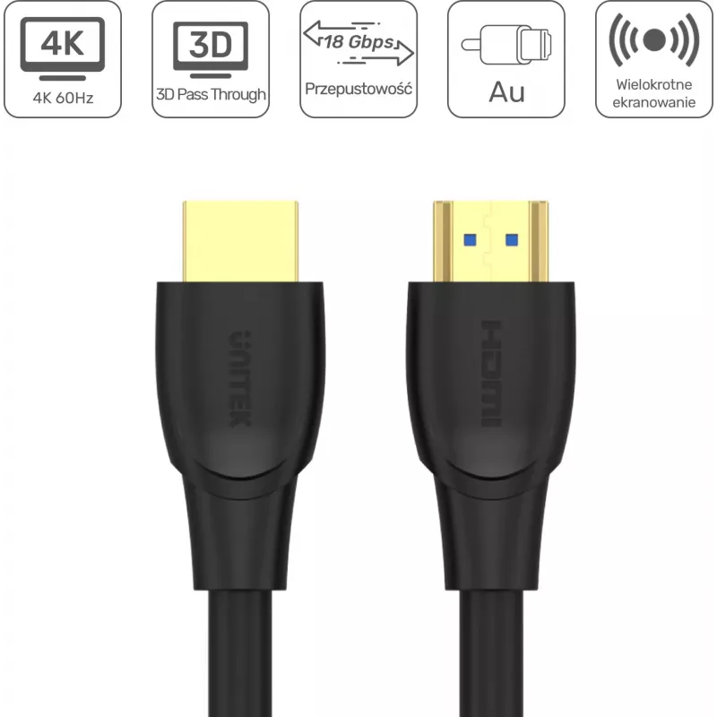 UNITEK HDMI 2.0 kaabel 20m 4K 18Gbps must
