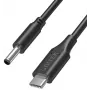UNITEK Dell sülearvuti toitekaabel 65W USB-C – DC 4,5mm – 1,8m must