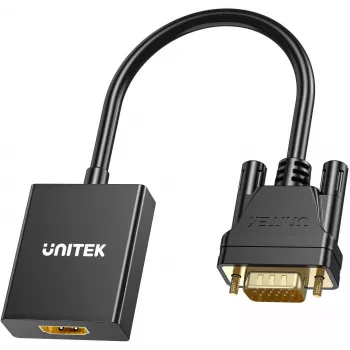 UNITEK VGA-HDMI adapter Full HD 1080p must 15cm