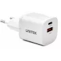 UNITEK 33W USB-A USB-C seinadapter valge
