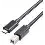 UNITEK USB-C to USB-B 2.0 Printer Cable 5m Black