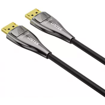 UNITEK 30m Active Optical DisplayPort 2.1 kaabel 8K 60Hz Must