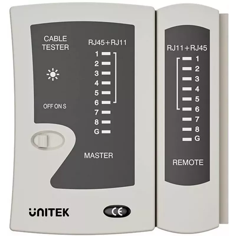 UNITEK RJ45/RJ11 Network Cable Tester OT140AGY01