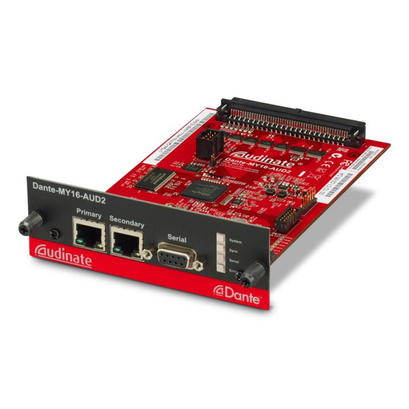 Yamaha Dante-MY16-AUD2 - Dante liidesekaart 16 kanalit digitaalne sisend/väljund, 2x RJ-45, 24-bit