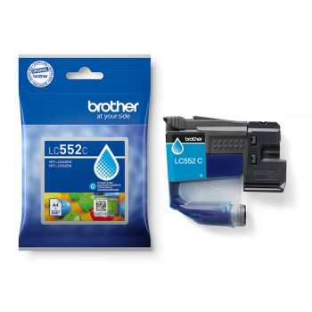Brother LC-552C Cyan tindikassett (standardtootlus, 500 lehekülge)