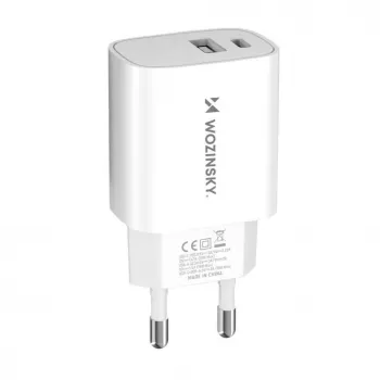 Wozinsky WGWCW 20W USB-A USB-C seinälaadija - valge