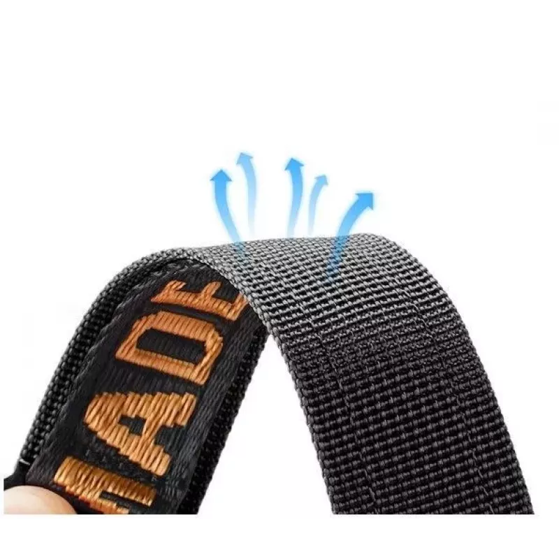 Dux Ducis Strap (Outdoor Version) Nylon Watch Band for Apple Watch Ultra, SE, Series 9, 8, 7, 6, 5, 4, 3, 2, 1 (49, 45, 44, 42 mm) Must ja Oranž