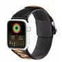 Dux Ducis Strap (Outdoor Version) Nylon Watch Band for Apple Watch Ultra, SE, Series 9, 8, 7, 6, 5, 4, 3, 2, 1 (49, 45, 44, 42 mm) Must ja Oranž