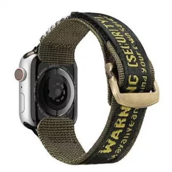 Dux Ducis Strap (Outdoor Version) Nylon Band for Apple Watch Ultra, SE, Series 9, 8, 7, 6, 5, 4, 3, 2, 1 (49, 45, 44, 42 mm) - Yellow