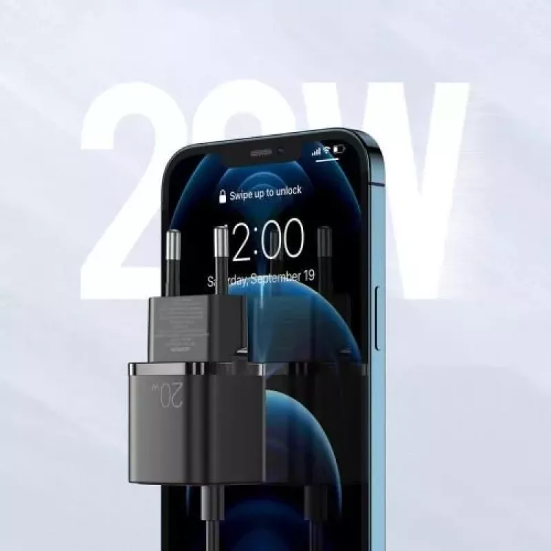 JOYROOM Kiirlaadimise seinadapter USB-C 20W Power Delivery Quick Charge 3.0 AFC Must (L-P202)