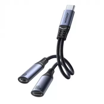 Joyroom SY-C03 USB-C to 2x USB-C 2in1 DAC Adapter - Must