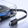 Joyroom JR-PR1 10000mAh 22.5W Power Bank sisseehitatud sissetõmmatava USB-C kaabliga, must